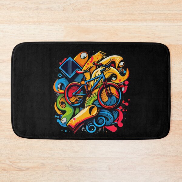 Item preview, BMX designs with a bold and colorful flair, perfect for riders looking to express themselves. Inspired by tattoos, pop-art, and vintage and retro simple shapes (14) designed and sold by TourDePassion.