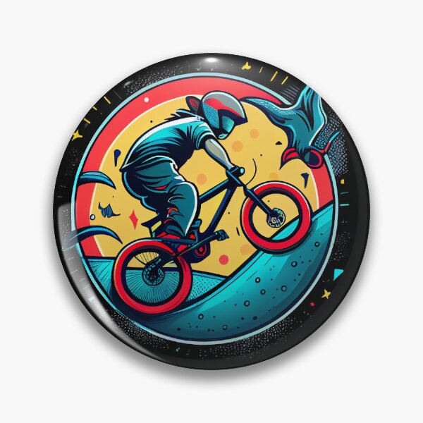 Item preview, BMX designs with a bold and colorful flair, perfect for riders looking to express themselves. Inspired by tattoos, pop-art, and vintage and retro simple shapes (18) designed and sold by TourDePassion.
