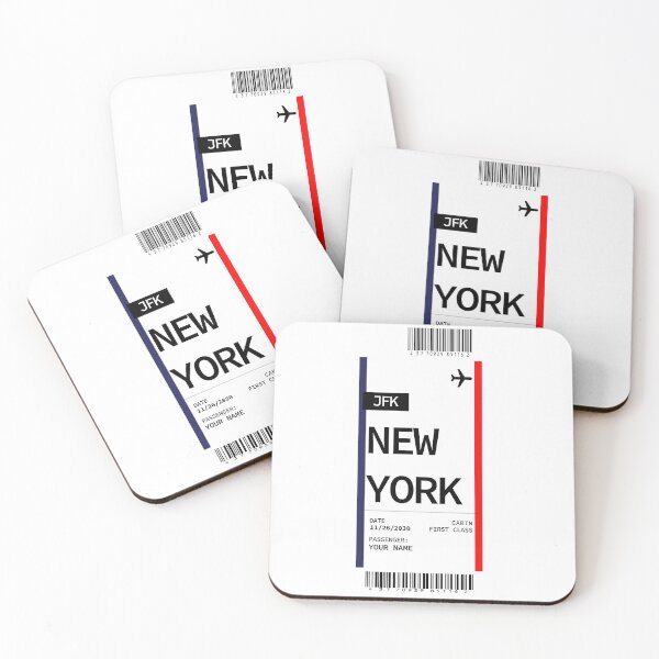 Item preview, New York Boarding Pass Classic design by Mehroz designed and sold by FunPurchase.