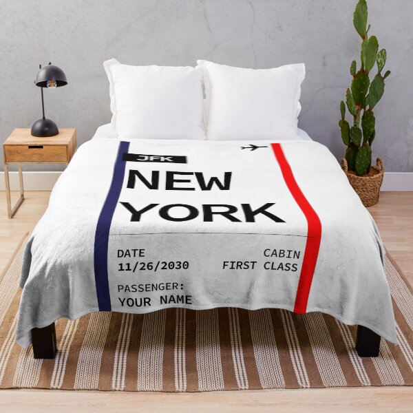 Item preview, New York Boarding Pass Classic design by Mehroz designed and sold by FunPurchase.