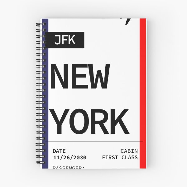 Item preview, New York Boarding Pass Classic design by Mehroz designed and sold by FunPurchase.