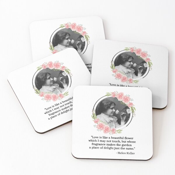 Item preview, Love is like a beautiful flower, Young Helen Keller Quote, Willow Days designed and sold by avit1.