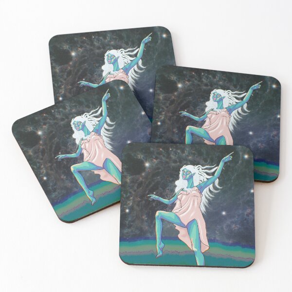 Item preview, Night star girl in the dreams designed and sold by ArtGozde.