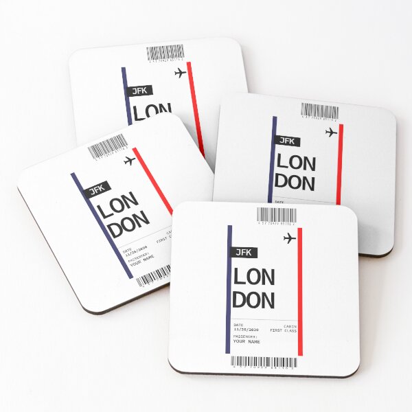 Item preview, LONDON Boarding Pass Classic design by Mehroz designed and sold by FunPurchase.