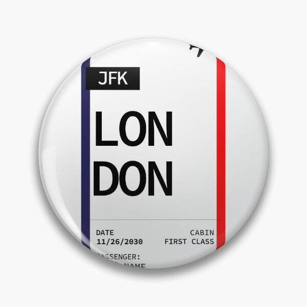 Item preview, LONDON Boarding Pass Classic design by Mehroz designed and sold by FunPurchase.