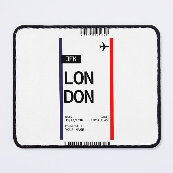 Item preview, LONDON Boarding Pass Classic design by Mehroz designed and sold by FunPurchase.