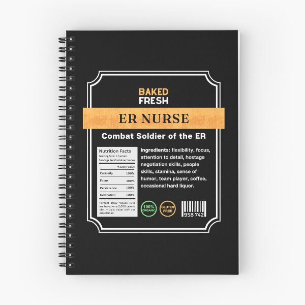 Item preview, ER Nurse as a Food Label designed and sold by Glow Spring.