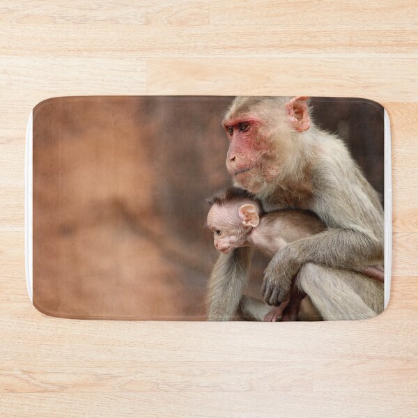 Item preview, Bonnet Macaque with Baby. designed and sold by VgBingi.