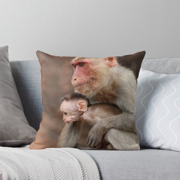 Item preview, Bonnet Macaque with Baby. designed and sold by VgBingi.