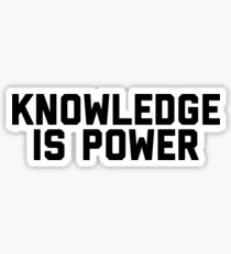 Knowledge is Power Sticker