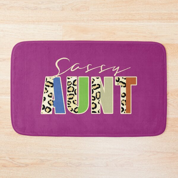 Item preview, Sassy Aunt Leopard Print Text Retro Family Quote designed and sold by CRHPOD20.