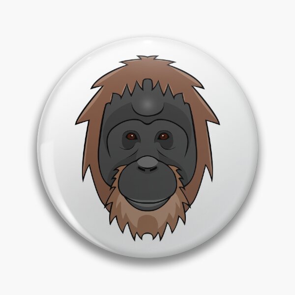 Item preview, Orangutan monkey face designed and sold by MaxFilms.