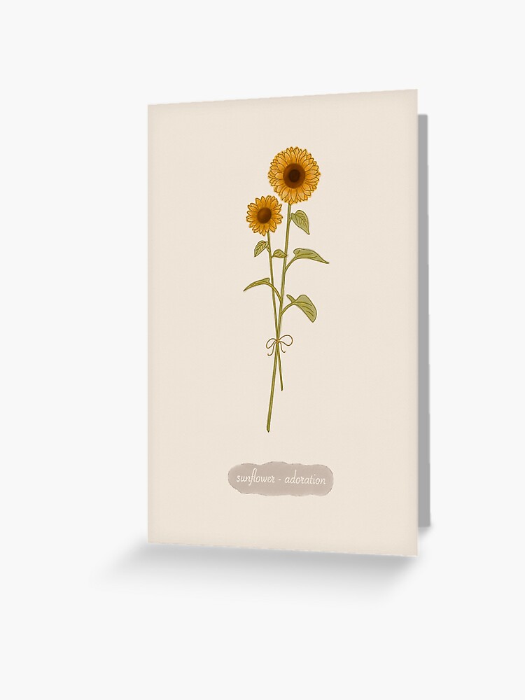 Tarjetas de felicitación «San Valentín - Flor Girasol (Inglés)» de ClaraSpe  | Redbubble