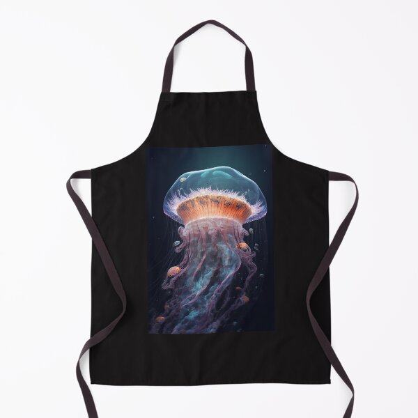 Item preview, Whispers from the Deep: A Glowing Jellyfish art designed and sold by AstralArtisan.