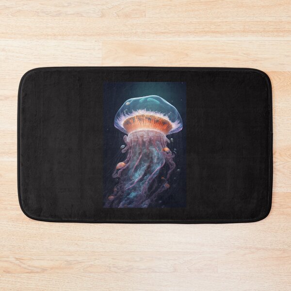 Item preview, Whispers from the Deep: A Glowing Jellyfish art designed and sold by AstralArtisan.