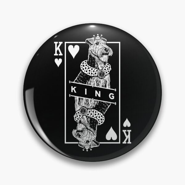 Item preview, Welsh Terrier King Of Hearts Funny Welshie Dog Pop Art designed and sold by GrandeDuc.