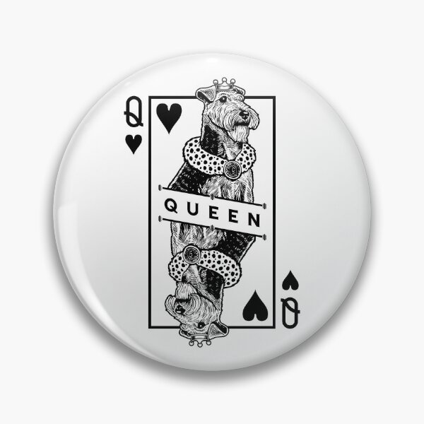 Item preview, Welsh Terrier Queen Of Hearts Funny Welshie Dog Pop Art designed and sold by GrandeDuc.