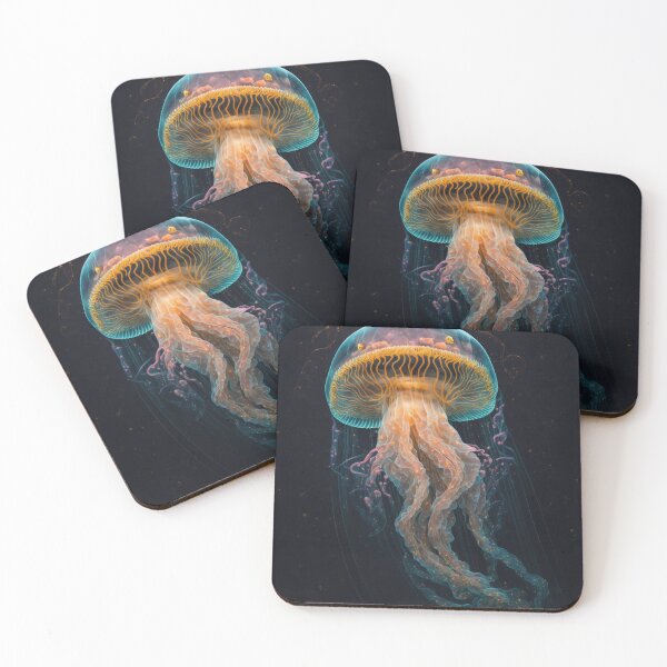Item preview, Glowing Wonders: A Journey Through the Jellyfish Sea designed and sold by AstralArtisan.