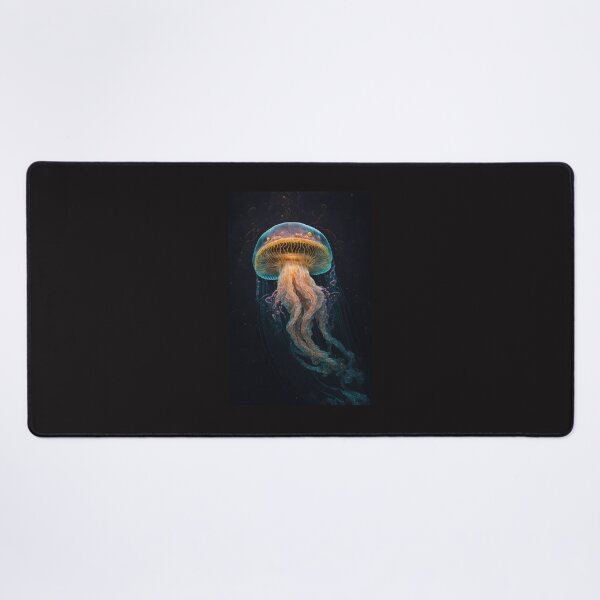 Item preview, Glowing Wonders: A Journey Through the Jellyfish Sea designed and sold by AstralArtisan.