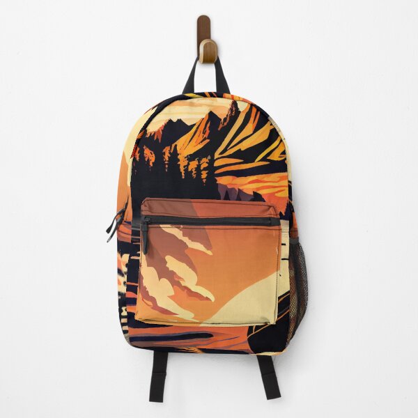 Item preview, Mountain and Lake Sunset beautiful Duo chromatic art designed and sold by Visual-wallart.