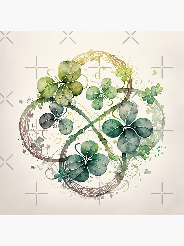 Discover Boho style Nursery Character -Clovers02 Premium Matte Vertical Poster