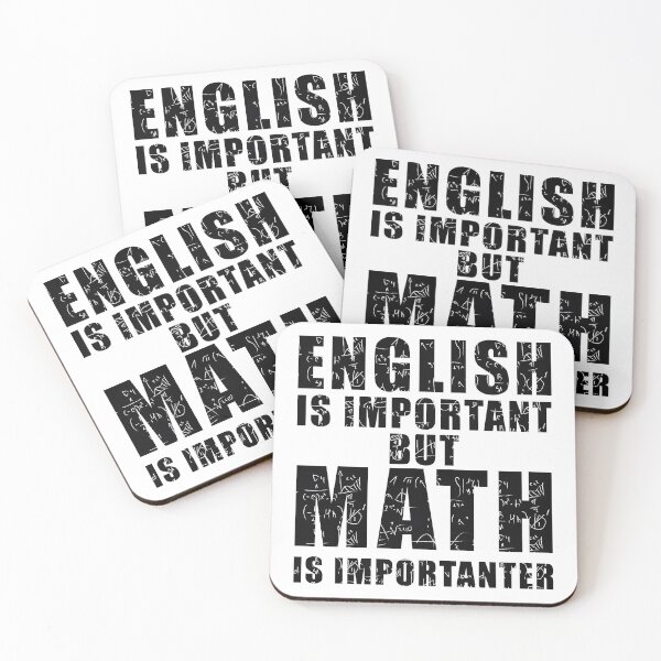 Item preview, Funny math saying - English is important but math is importanter designed and sold by yoshra.