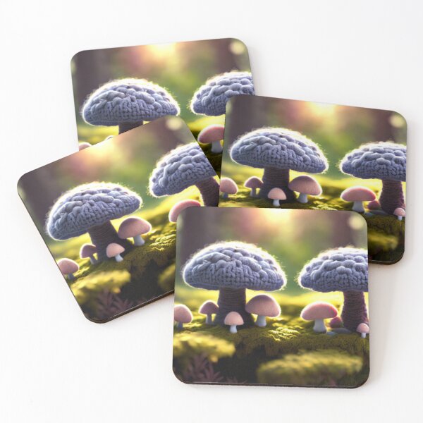 Item preview, Cute Yarn Mushrooms designed and sold by Fungal-Art.