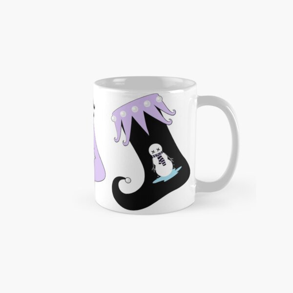 Merry Christmas Pastel Goth Elf Stockings Classic Mug