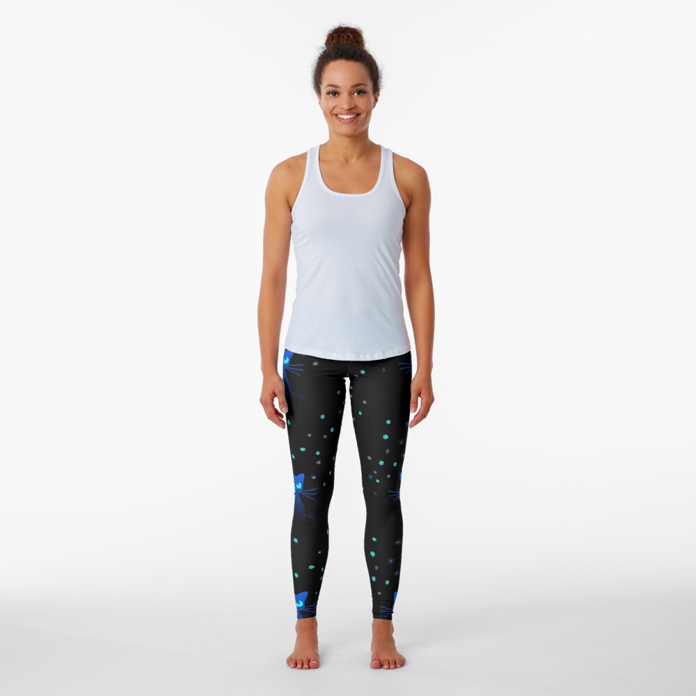 Glow in the Dark Cat Leggings