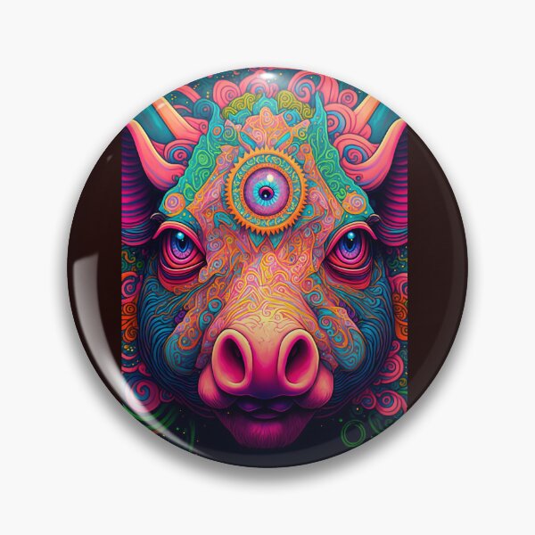 Item preview, Funny Pink Pig Head: A Cute and Quirky Accessory designed and sold by RafaelVanti.