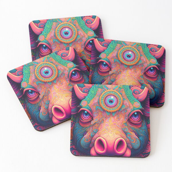 Item preview, Funny Pink Pig Head: A Cute and Quirky Accessory designed and sold by RafaelVanti.