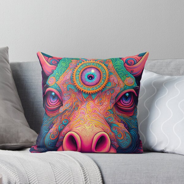 Item preview, Funny Pink Pig Head: A Cute and Quirky Accessory designed and sold by RafaelVanti.