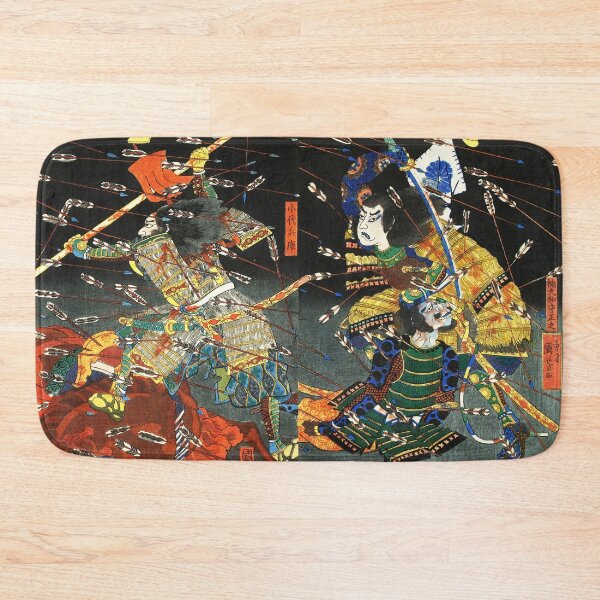 Item preview, FINAL ATTACK, SAMURAI OF THE KUSUNOKI CLAN COMBATTING UNDER A RAIN OF ARROWS By THE ENEMY TROOP designed and sold by BulganLumini.