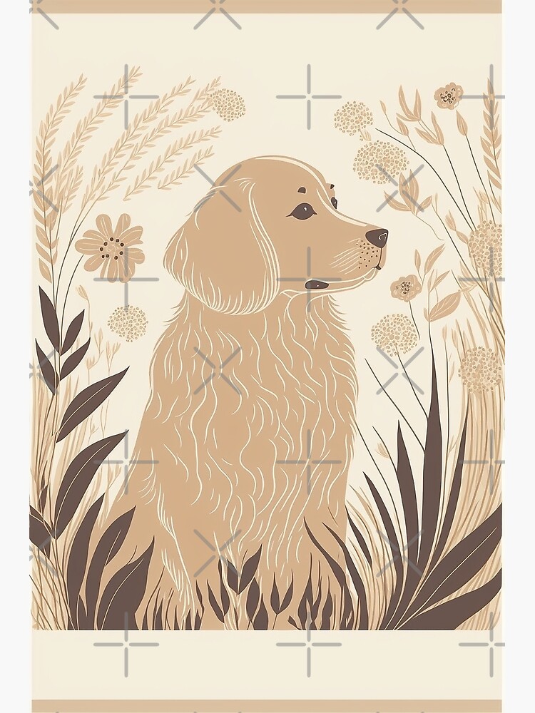 Disover Boho style Nursery Character -Dog03 Premium Matte Vertical Poster