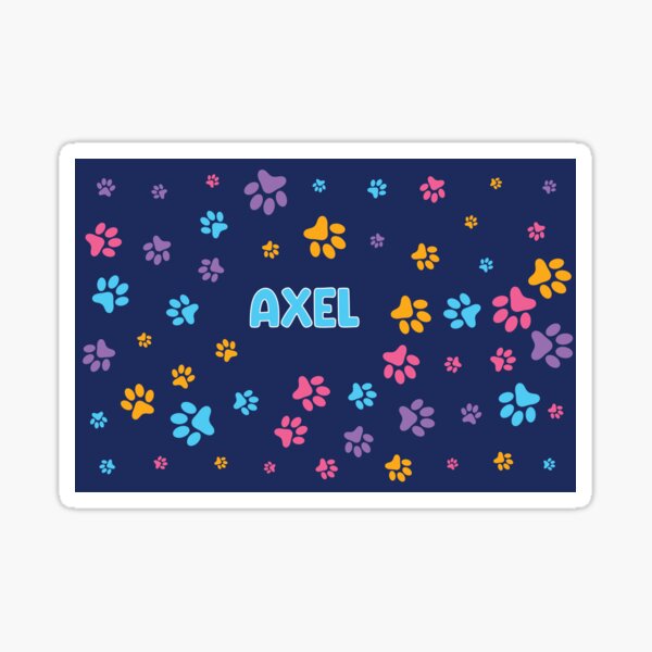 Vista previa del artículo con la obra «Nombre de la mascota de Axel», diseñado y vendido por VintagePathway.