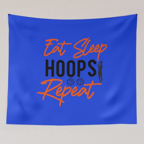 Item preview, Eat Sleep Hoops Repeat FOR THE BASKETBALL FAN designed and sold by netdota.
