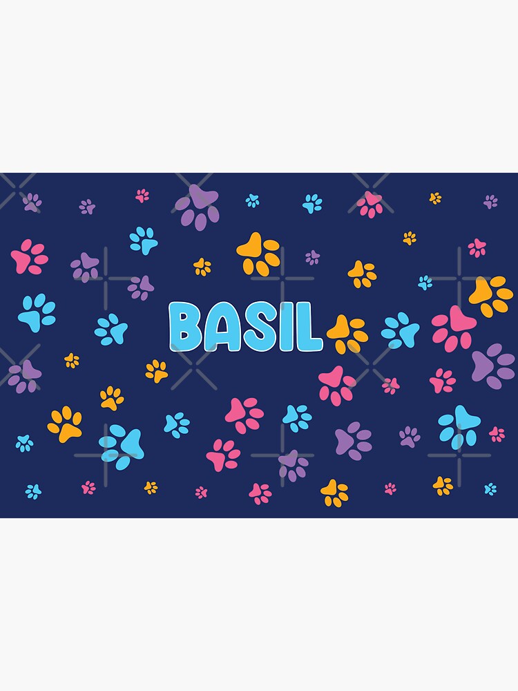 Basil Pet Name Sticker