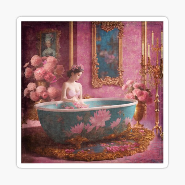 Lotus Bath Time Sticker