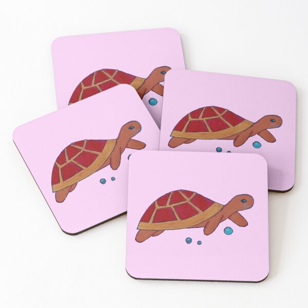 Item preview, Orange Turtle with Bubbles designed and sold by AnnieHines.