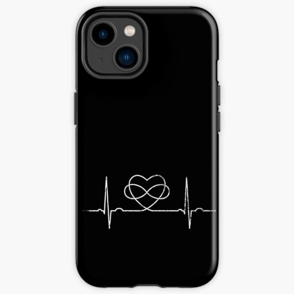 Polyamory Poly Infinity Heart EKG iPhone Tough Case