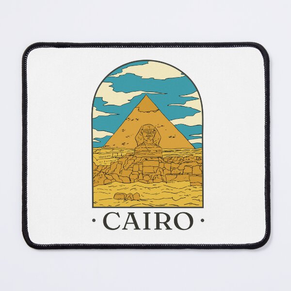 Item preview, Cairo Egypt design with Pyramid and Great Sphinx for travel, trip, vacation, Egyptian history designed and sold by FFelder.