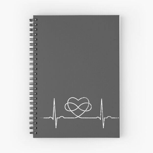 Item preview, Polyamory Poly Infinity Heart EKG designed and sold by ClothedCircuit.