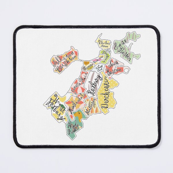 Item preview, map of boston, mass designed and sold by Mitra Farmand.