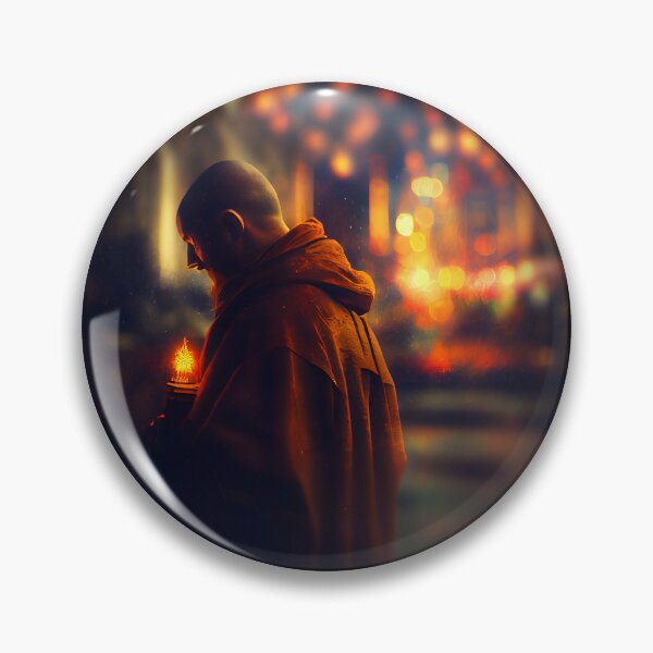 Item preview, Contemplation in Candlelight: Monk in Church designed and sold by LukeAiWalker.