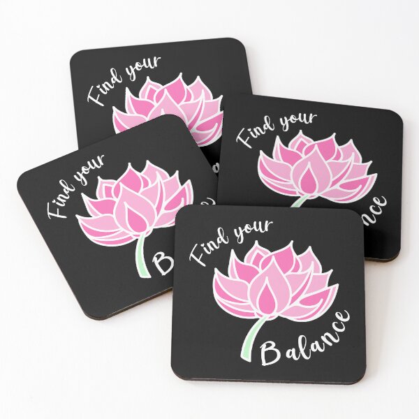 Item preview, Lotus, Motivation Quote Find your balance, yoga quote designed and sold by Createya.