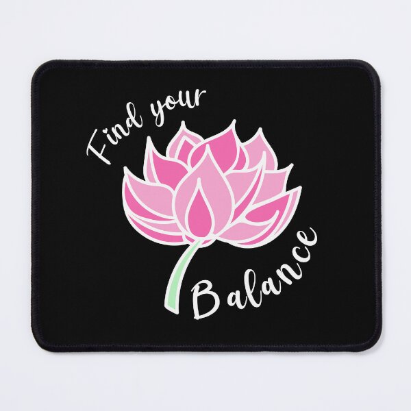 Item preview, Lotus, Motivation Quote Find your balance, yoga quote designed and sold by Createya.