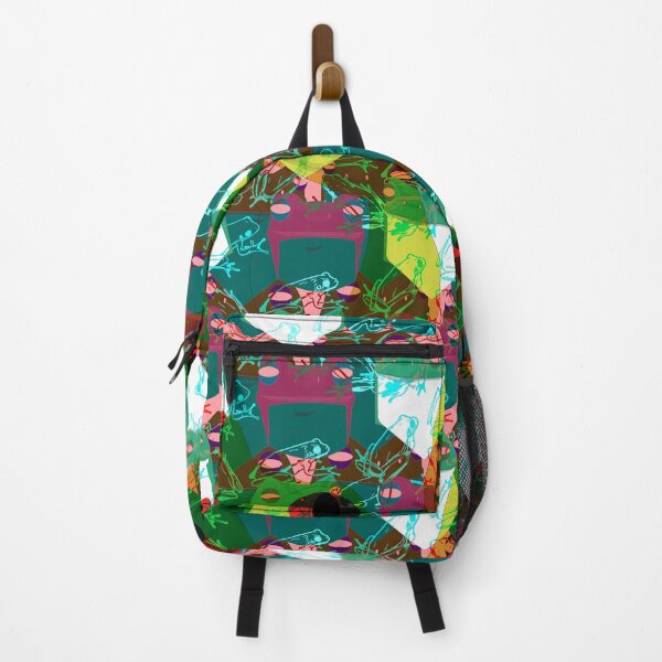 Item preview, Funky Abstract Neon Frogs (Surface Pattern Design) designed and sold by MindCereal.