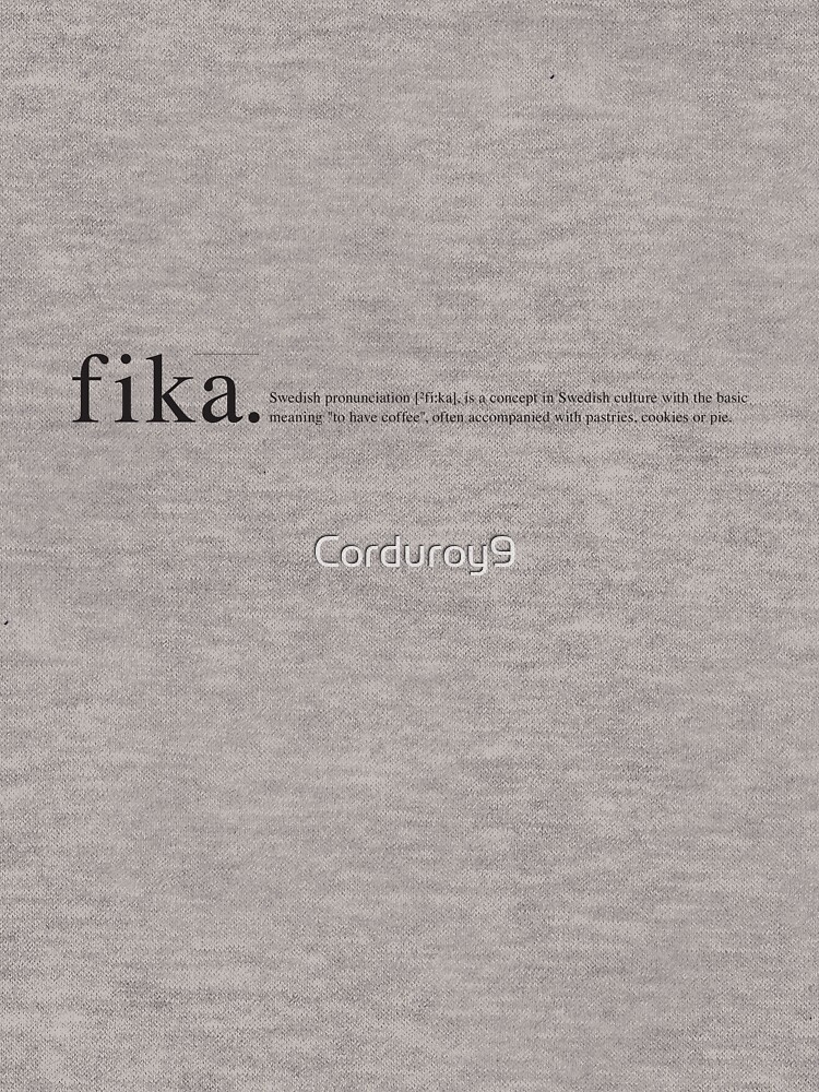 Wiki Fika Black and White Lightweight Hoodie for Sale by Corduroy9