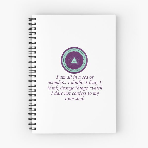 Item preview, I Am All In A Sea Of Wonders - Wonder Quotes designed and sold by CrankyOldDude.