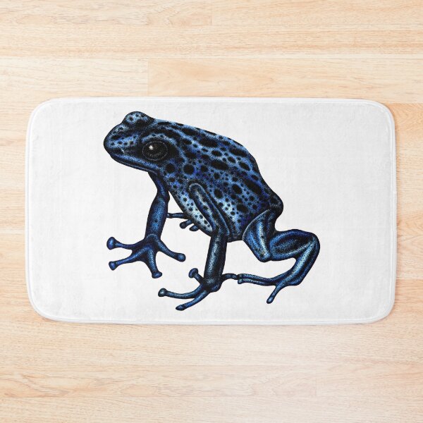 Item preview, Blue poison dart frog illustration designed and sold by LorenDowding.